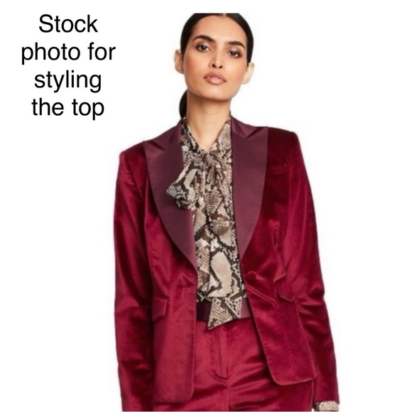 ***RARE*** BNWT ALTUZARRA X TARGET SNAKE PRINT BLOUSE WITH WRAP SCARF - Picture 12 of 13